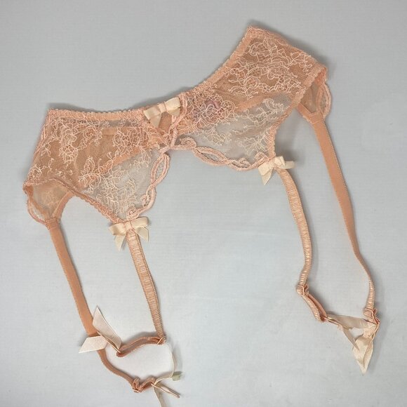 Agent Provocateur Love Peach Suspender AP4 Large New